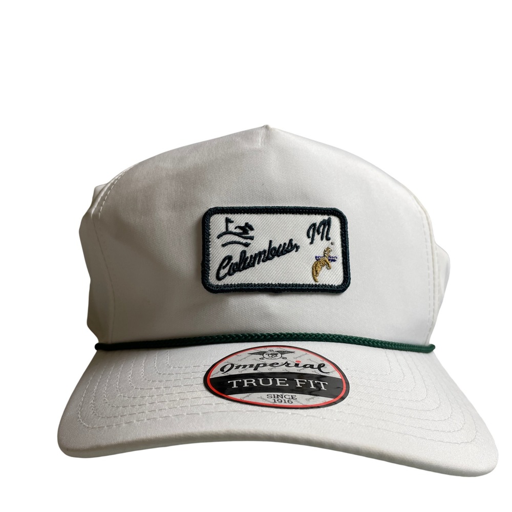 Imperial Wrightson 5054 Performance Rope Hat Columbus IN Golf White Unisex OSFM